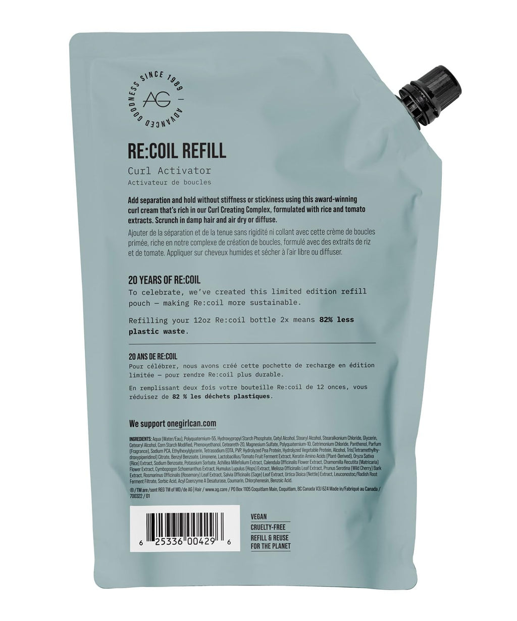 AG Care Re:Coil Curl Activator Curl Cream Complejo Creador de Rizos...
