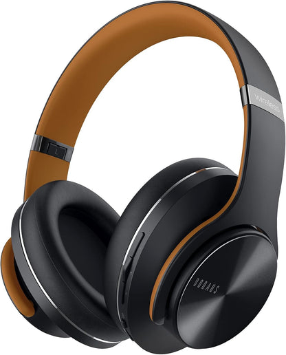DOQAUS Auriculares Bluetooth sobre la oreja, tiempo de reproducción...