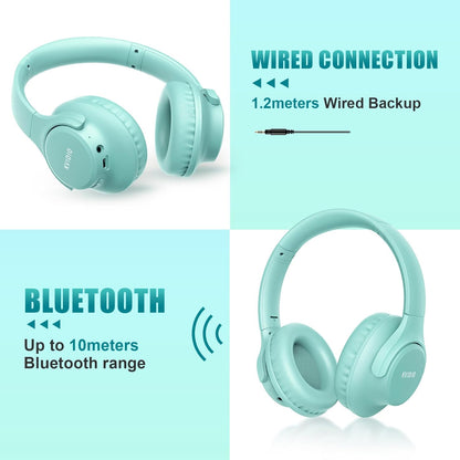 KVIDIO Auriculares Bluetooth sobre la oreja, 65 horas de reproducci...