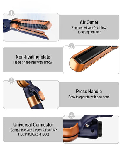 Accesorio de flujo de aire compatible con Dyson Airwrap Multi-Style...