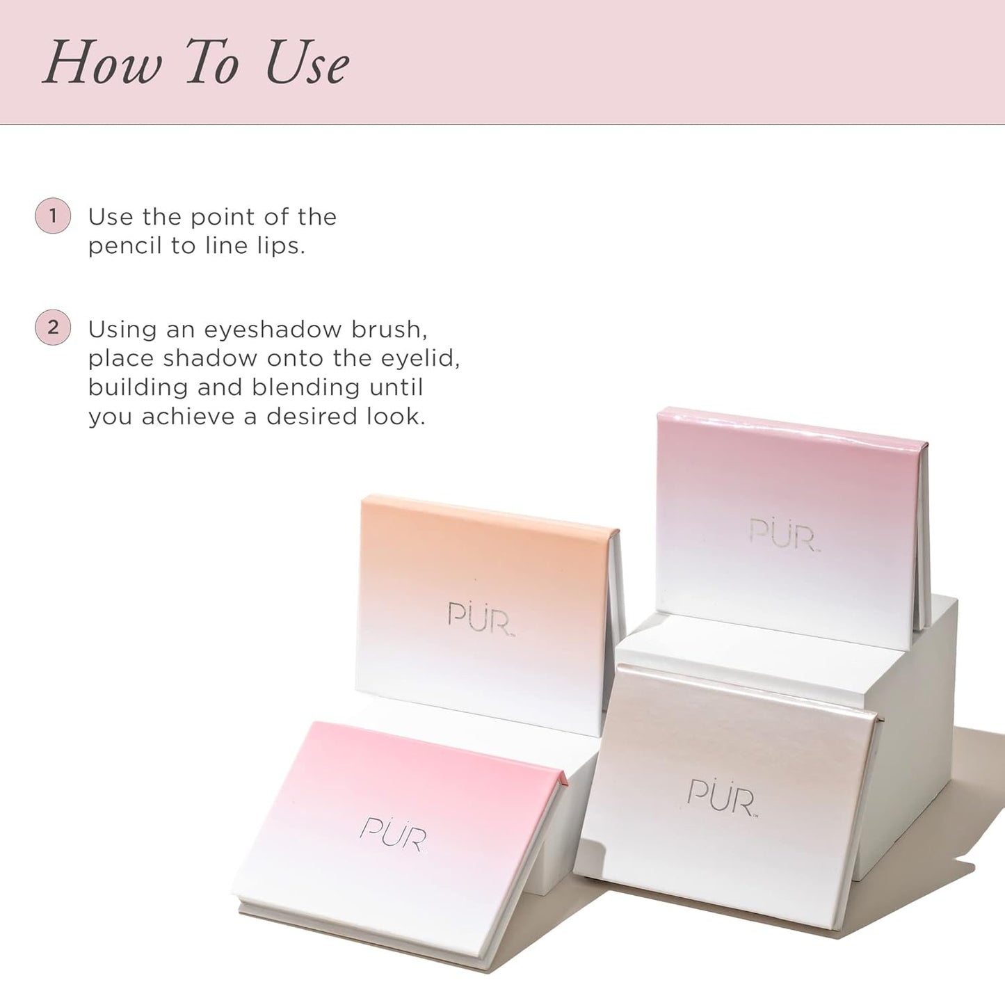 PÜR MINERALS On Point - Paleta de sombras para ojos, tonos mate, br...