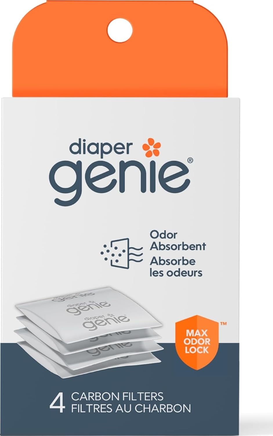 Diaper Genie Playtex Bandeja de repuesto de filtro de carbono para...