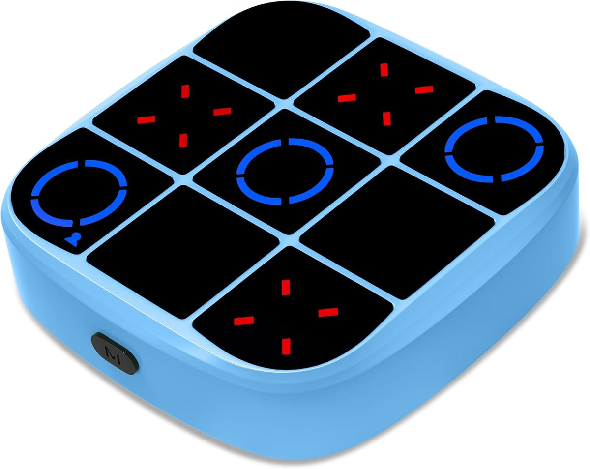 KOQQQ Juego de pernos recargables Tic-Tac-Toe, consola de rompecabe...
