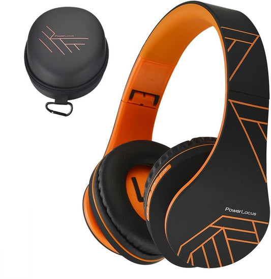 PowerLocus Auriculares Bluetooth sobre la oreja, auriculares inalám...