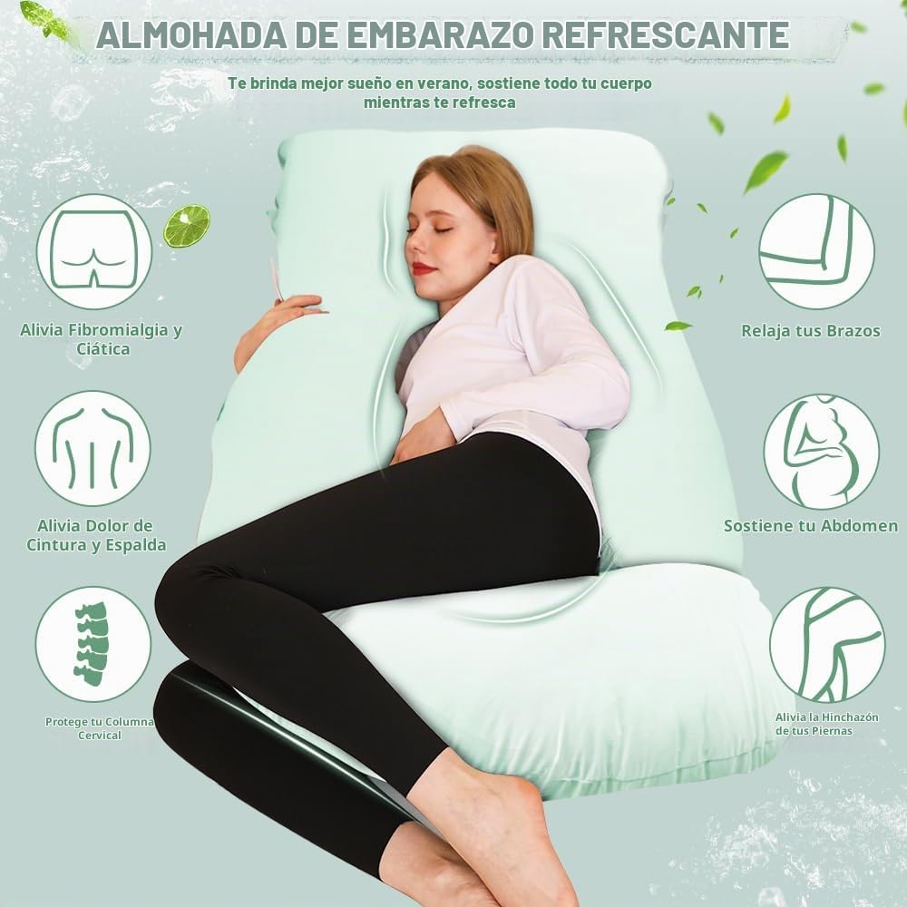 Almohada de embarazo Chilling Home, almohadas refrescantes de embar...