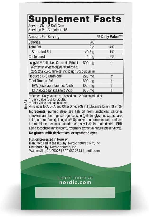 Nordic Naturals Recovery Plus, sin sabor, 45 geles blandos, 1800 mg...