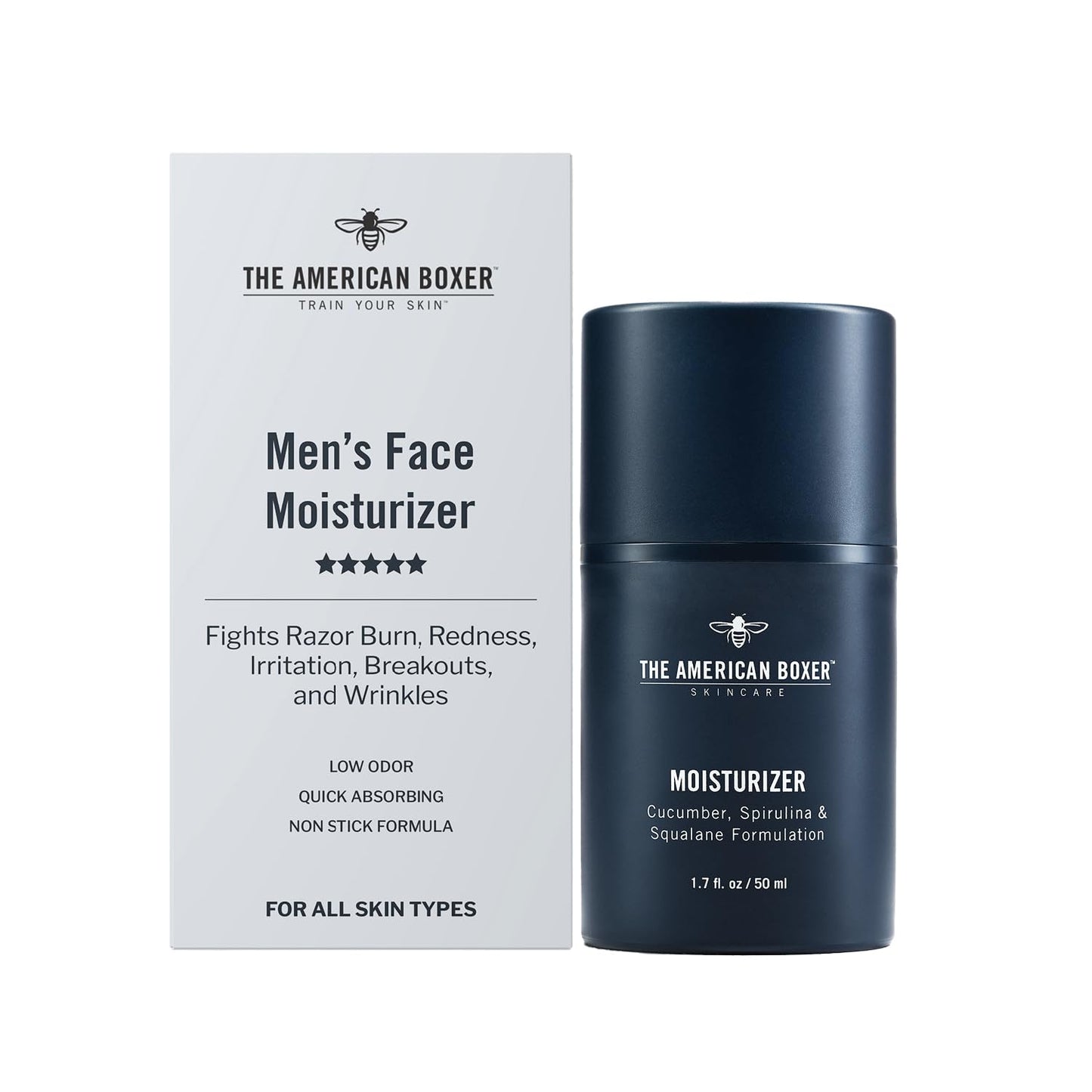 Hidratante facial para hombre, hidrata la piel seca, alivia la irri...