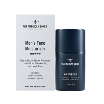 Hidratante facial para hombre, hidrata la piel seca, alivia la irri...