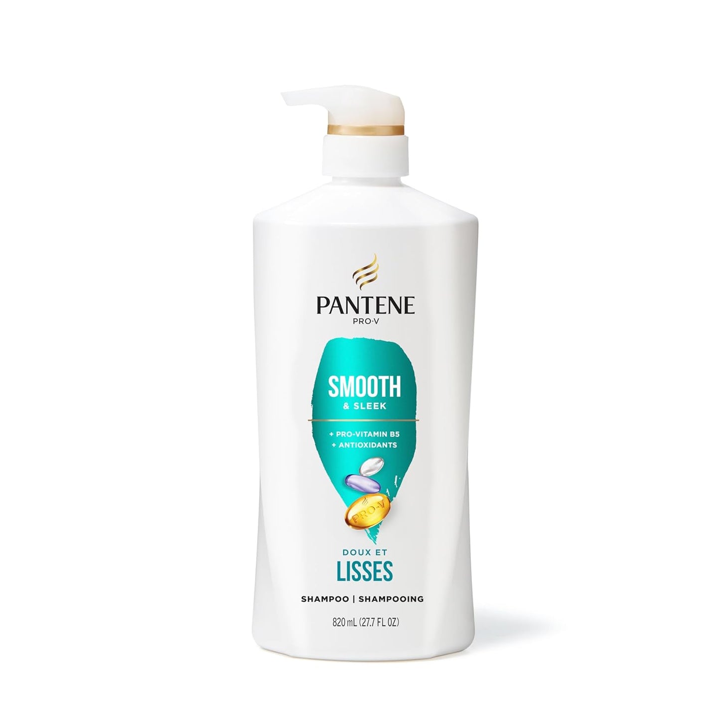 Pantene Juego de champú y acondicionador, suave y liso, control del...