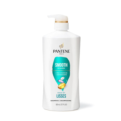 Pantene Juego de champú y acondicionador, suave y liso, control del...