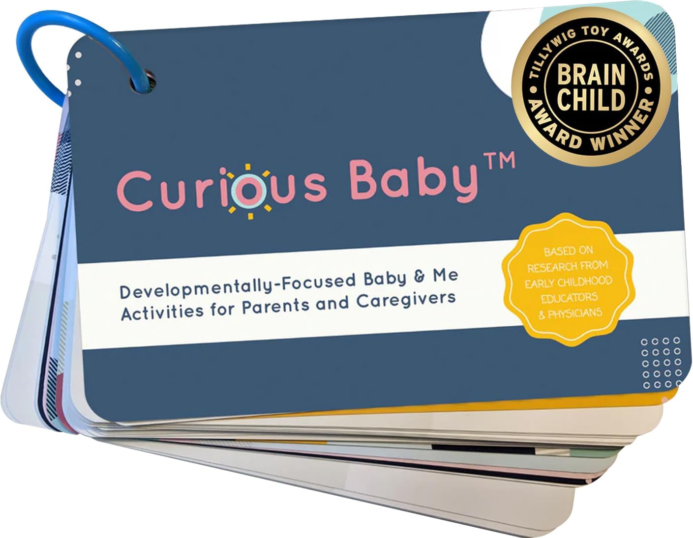 Curious Baby™ Más de 40 actividades galardonadas para Baby & Me (0-12 meses) | Ideas creativas de juego centradas en el desarrollo y estimulantes para bebé y yo | Incluye tarjetas de alto contraste en