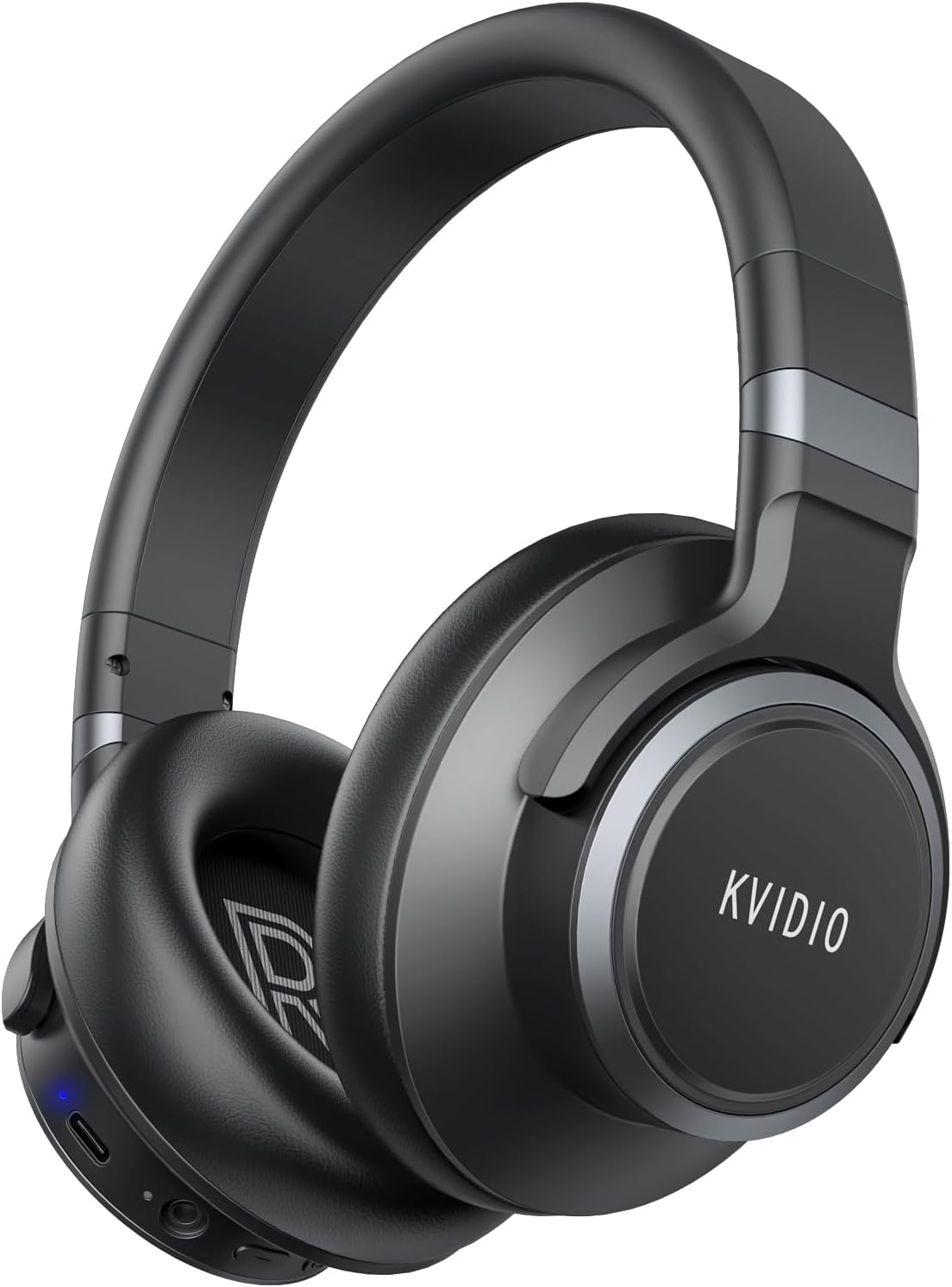 KVIDIO Auriculares con cancelación activa de ruido, 70 horas de rep...