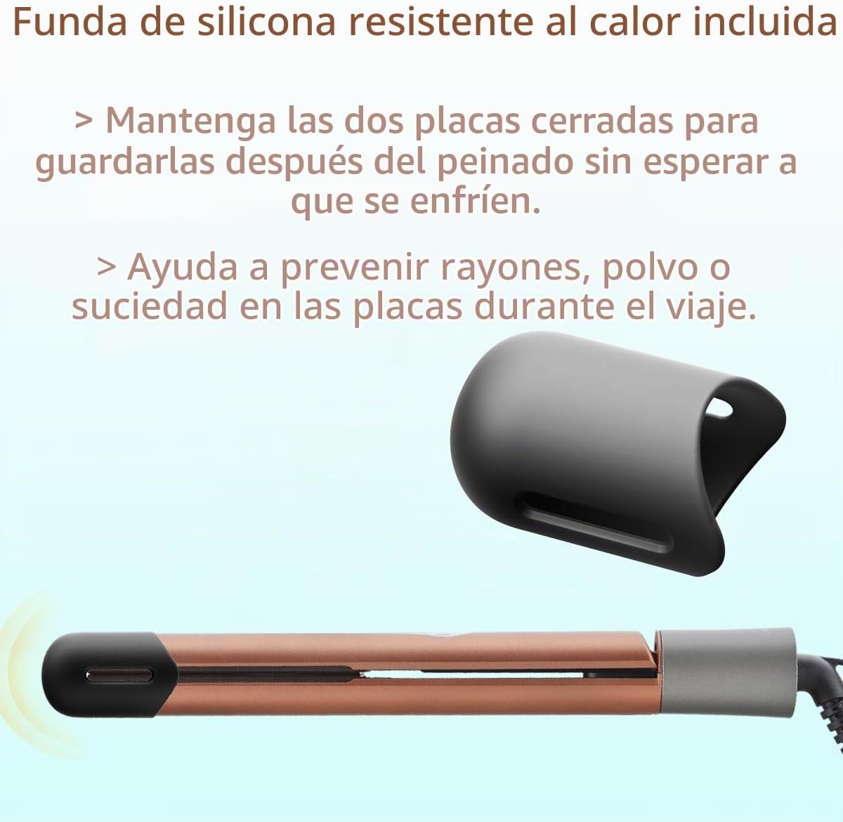 NITION - Plancha profesional de titanio para cabello, para un estil...