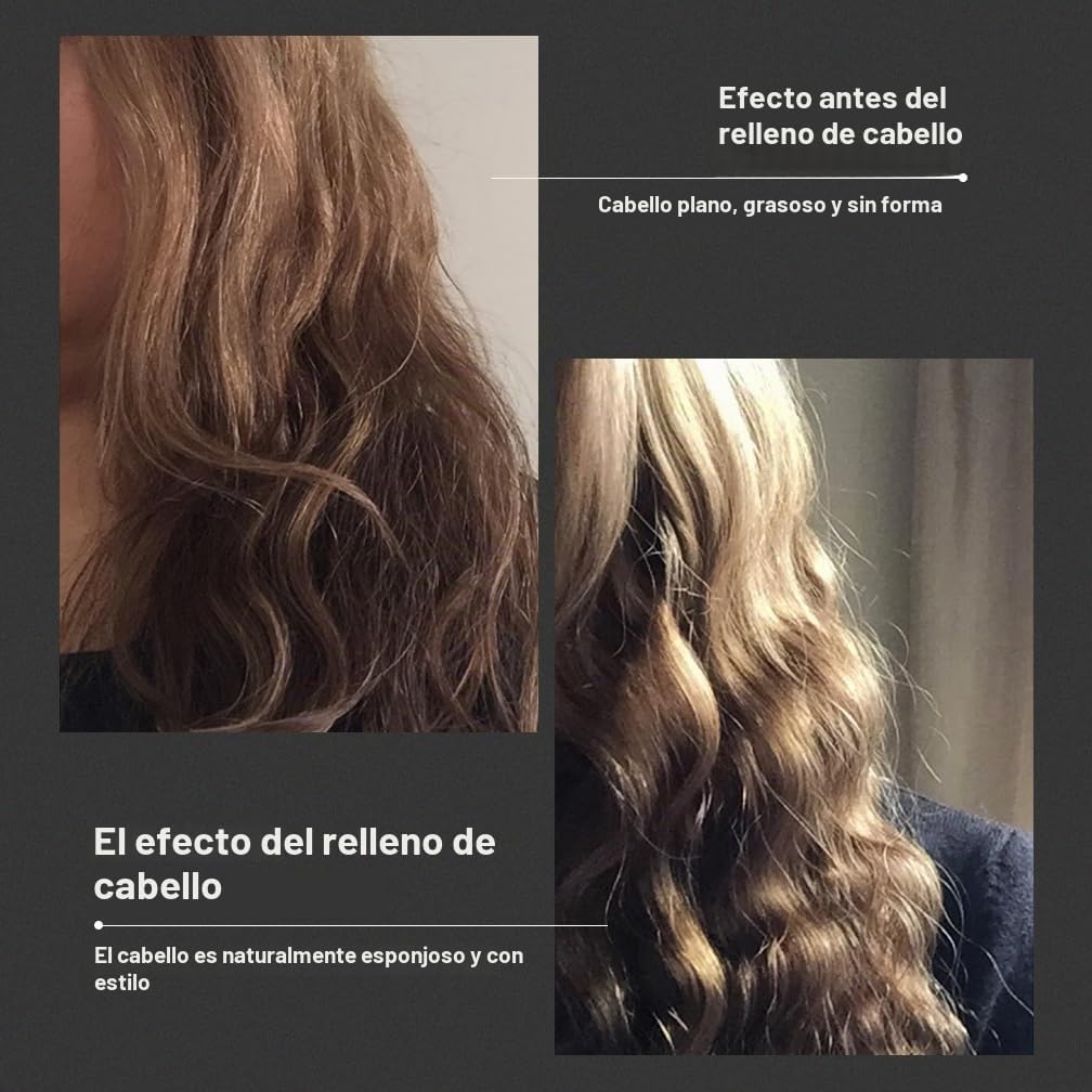 JINRI - Cepillo de pelo, plancha de pelo, volumen bombeado, tempera...