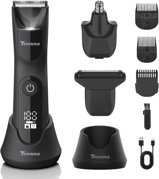 TEENOVA Manscape - Recortadora de vello corporal para hombres, reco...