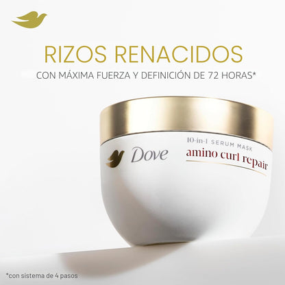 Dove Mascarilla en Crema Reparadora de Rizos Hair Amino 10 en 1 par...