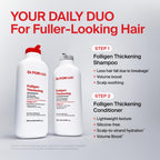 Dr.FORHAIR Folligen - Juego de champú y acondicionador espesante de...