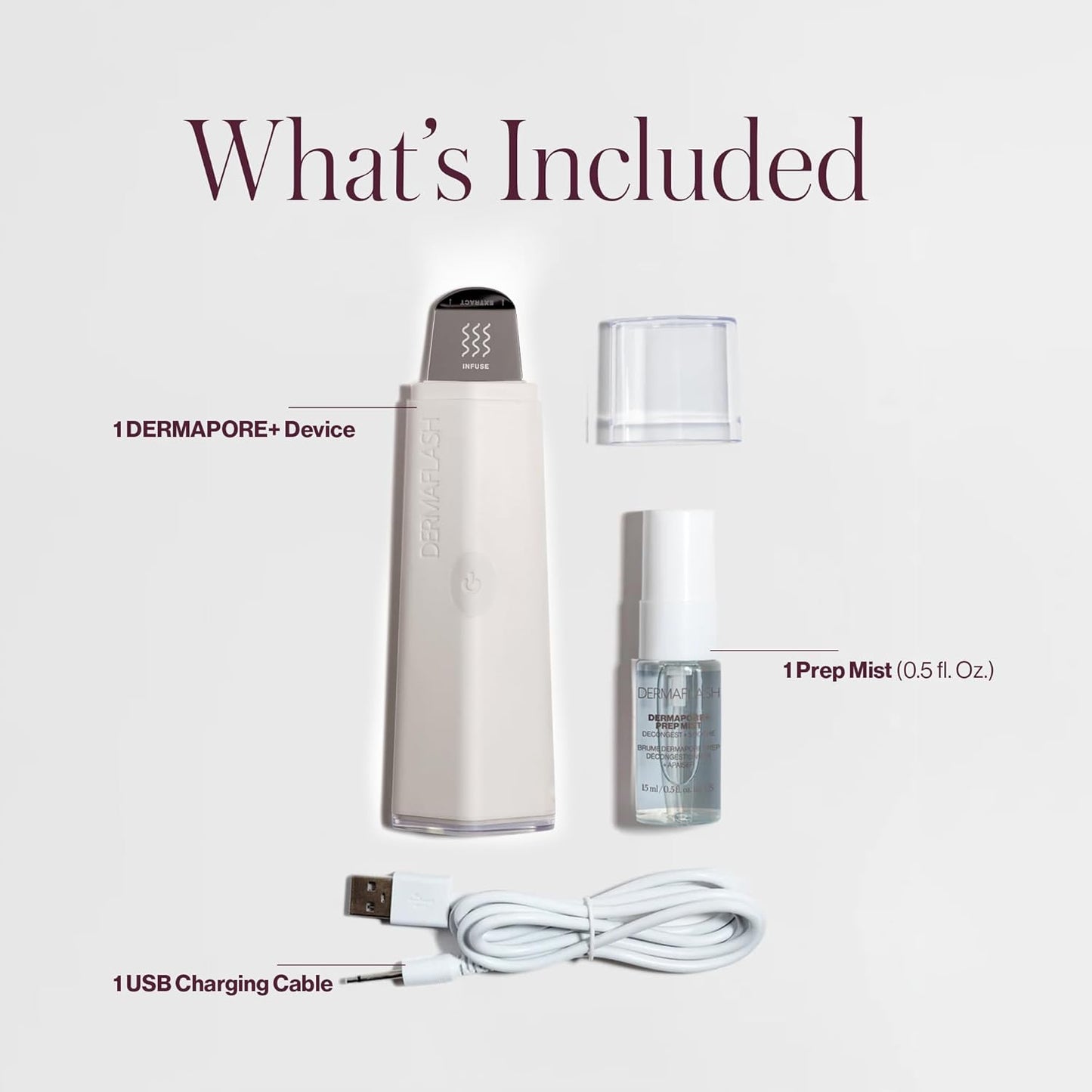 DERMAFLASH DERMAPORE+ Dispositivo de cuidado de la piel, extractor...