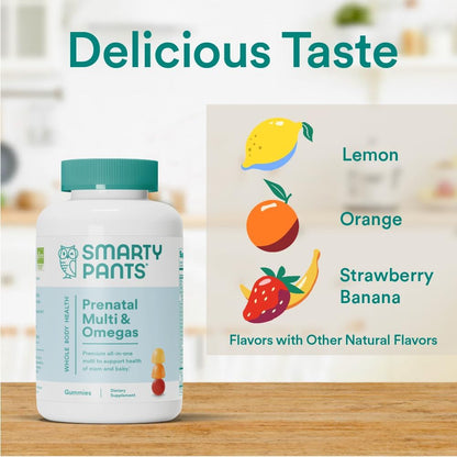 SmartyPants Vitaminas prenatales para mujeres, gomitas multivitamín...