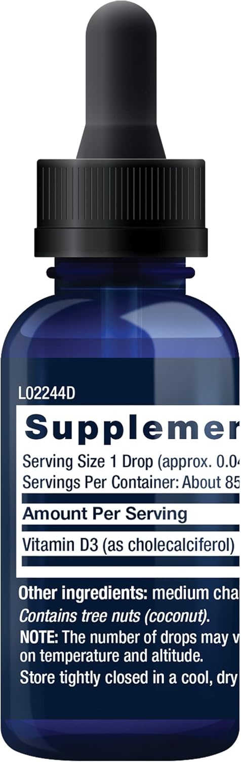 Life Extension Vitamina D3 líquida de 50 mcg (2000 UI) \u2013 Suple...