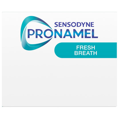 Sensodyne Pronamel Fresh Breath Pasta de dientes de esmalte para dientes sensibles y protección contra caries, Fresh Wave - 4 oz (paquete de 4)