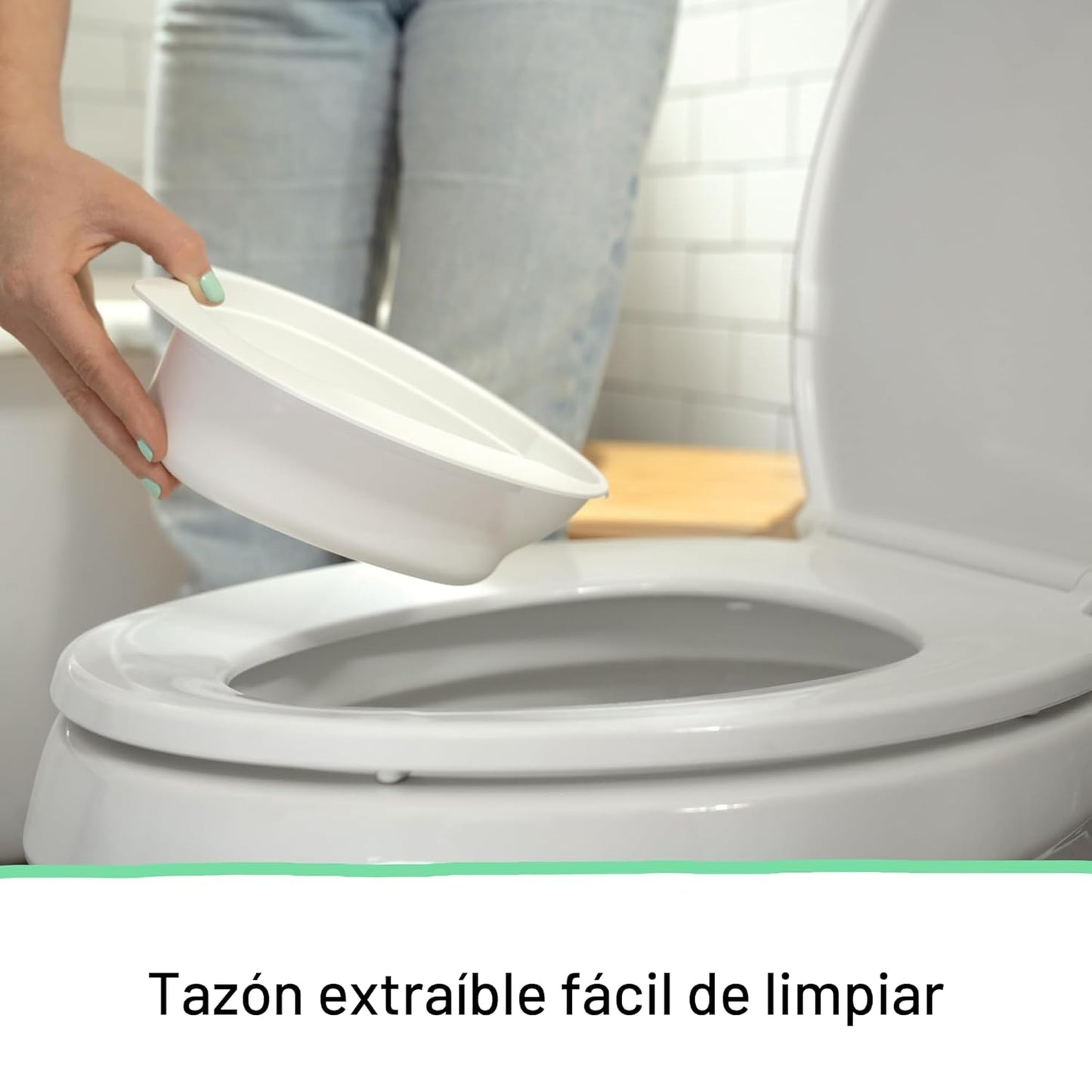 Ingenuity My Size Potty Pro en azul, inodoro de entrenamiento infan...
