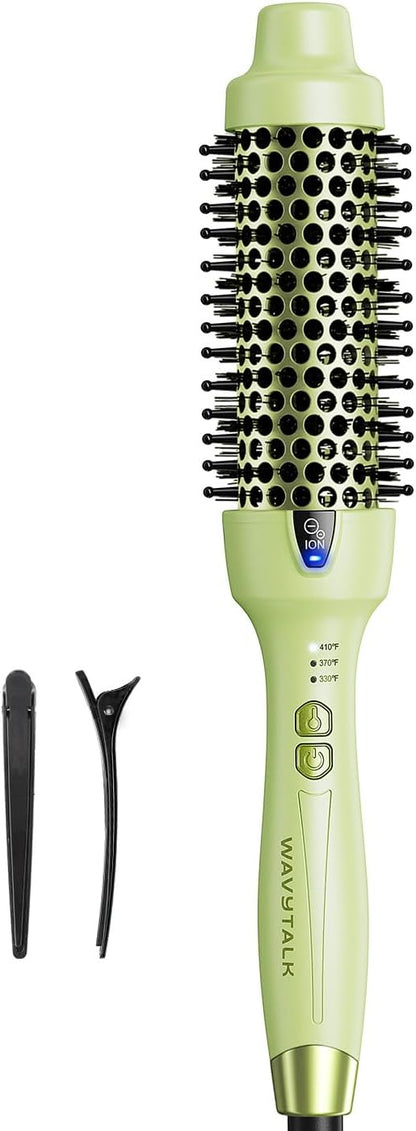 Wavytalk Cepillo térmico, cepillo redondo iónico de 1.5 pulgadas Bl...