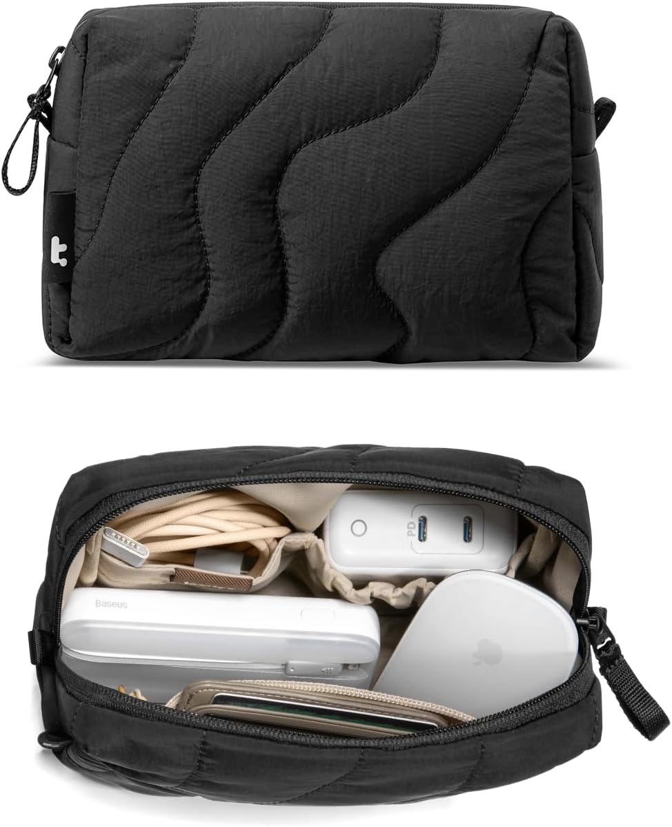 tomtoc Organizador de Electrónica Estuche de Viaje, Bolsa Organizad...