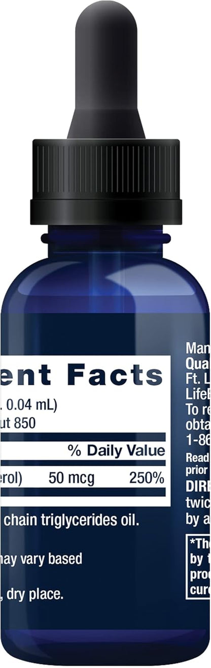 Life Extension Vitamina D3 líquida de 50 mcg (2000 UI) \u2013 Suple...
