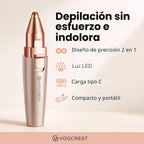 VG VOGCREST Recortador de Cejas y Facial: 2 en 1 Recargable para De...