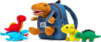 Naturally KIDS Mochila de dinosaurio para niños pequeños con juguet...