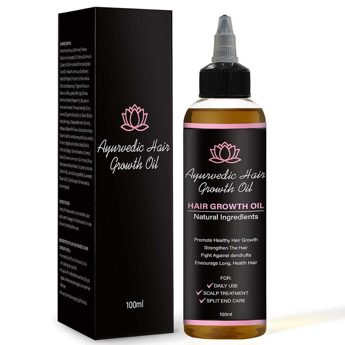 LIFEWITQUEENP Aceite de crecimiento para el cuidado del cabello, ac...