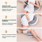 PandaEar Almohada de Embarazo Cuña para Dormir, Soporte Corporal de...