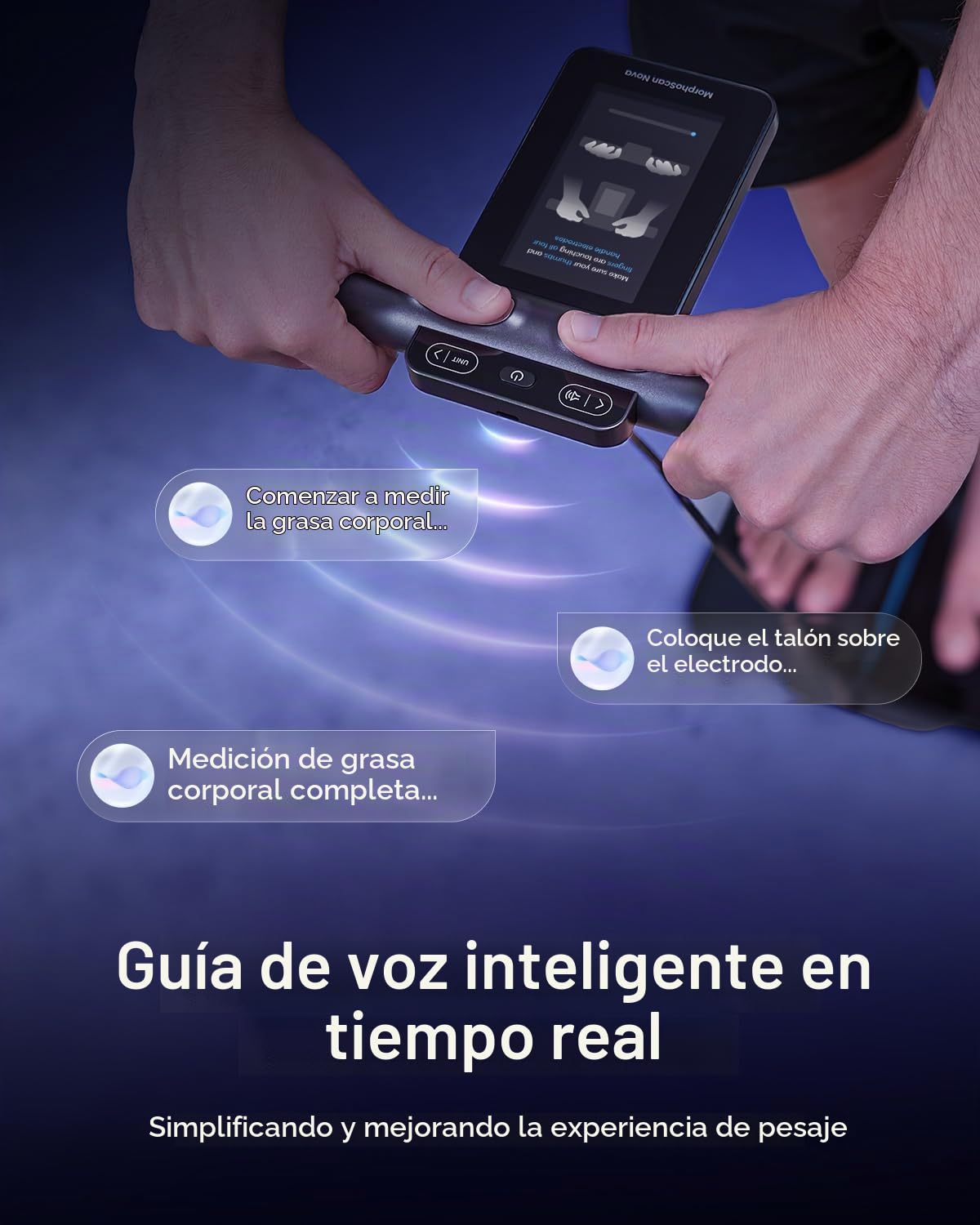 RENPHO - Báscula inteligente para peso corporal, pantalla de mango...