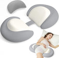 Almohadas de embarazo para dormir, almohada de cuña de maternidad d...