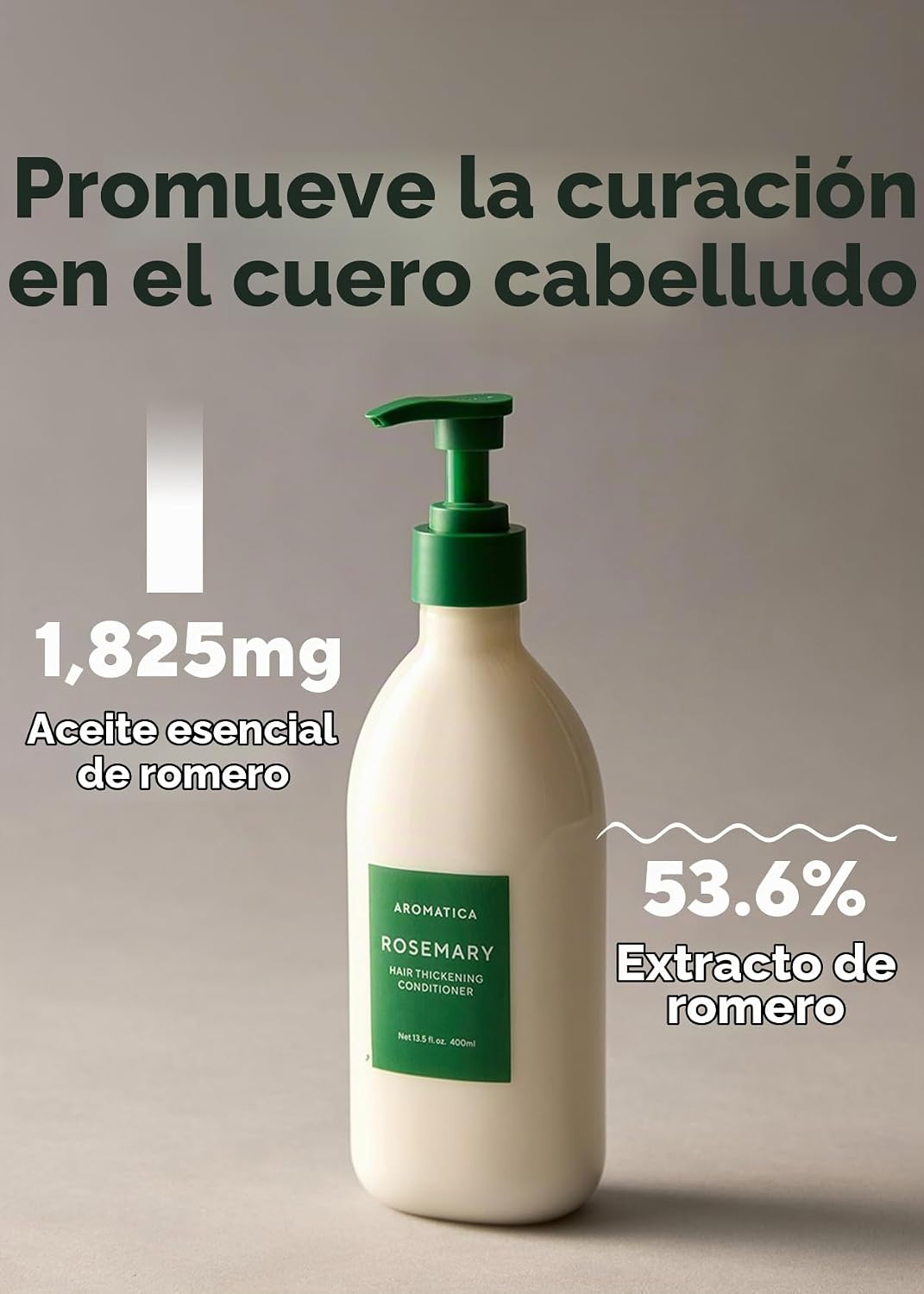 AROMATICA Acondicionador engrosador del cabello de romero (13.53 oz...