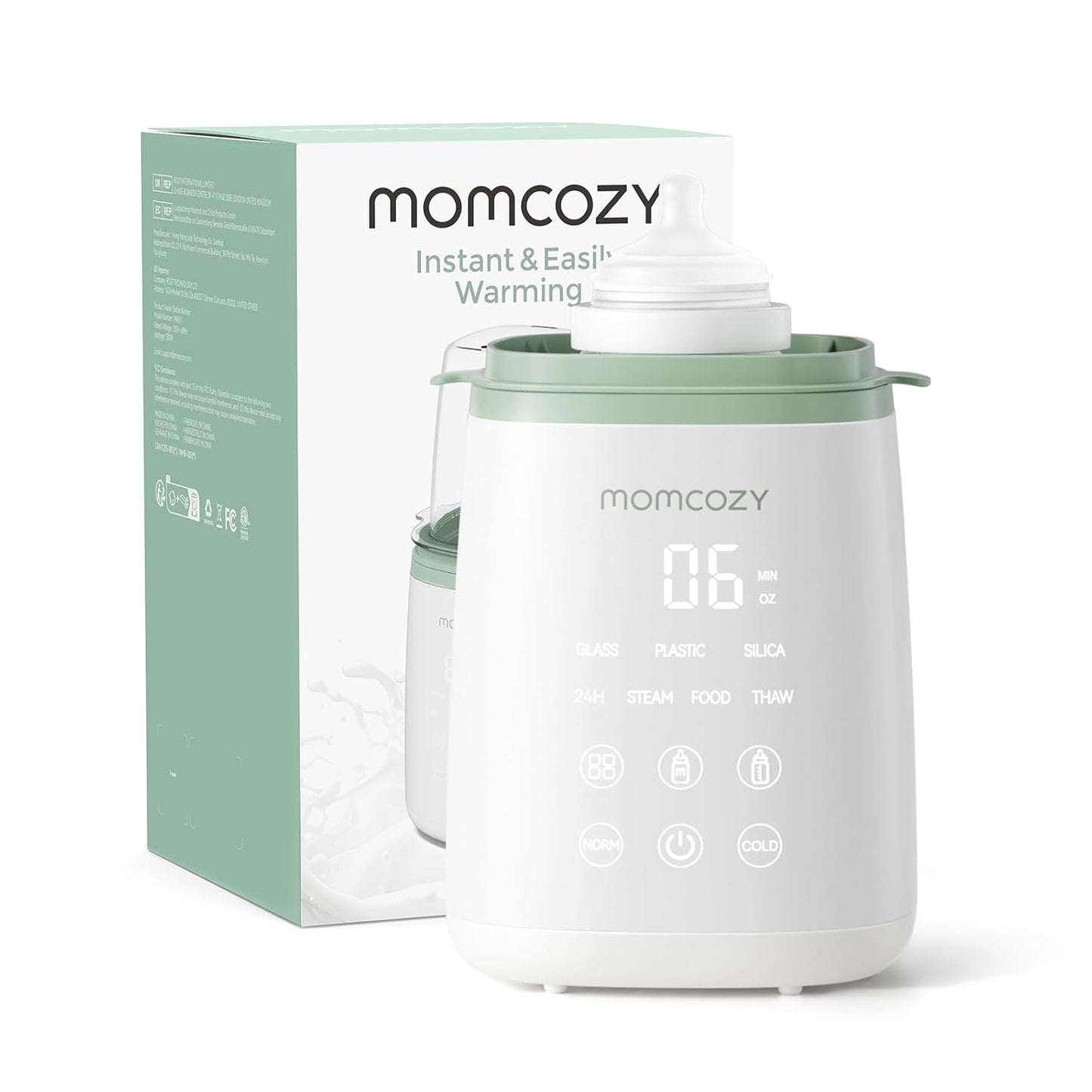 Momcozy Calentador de biberones, calentadores rápidos para todas la...