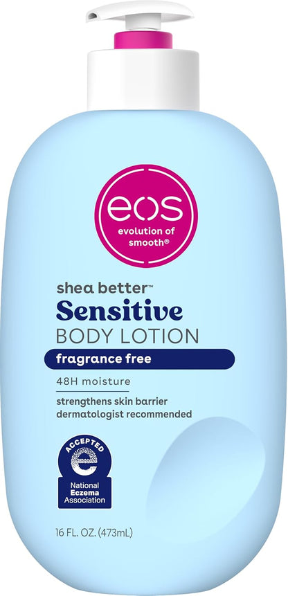 eos Shea Better - Loción corporal para piel sensible, cuidado de la...