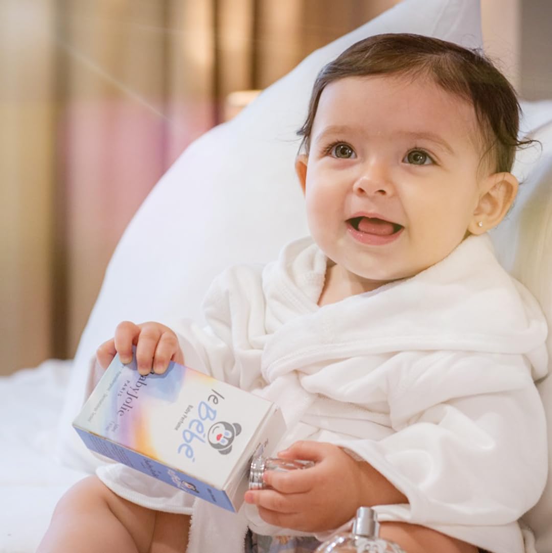 Baby Jolie Le Bebe - Perfume para niños con aroma a flores y frutas, perfume para bebé con fragancia delicada, espray de colonia para bebés sin alcohol para niños y niños pequeños