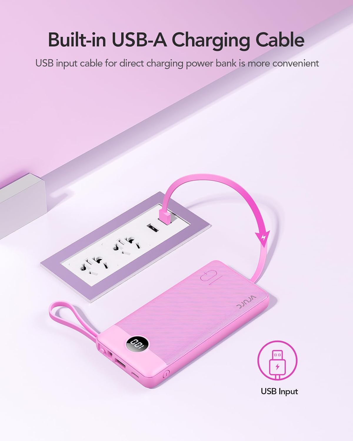 VRURC Cargador portátil de 10000 mAh, paquete de baterías esenciale...