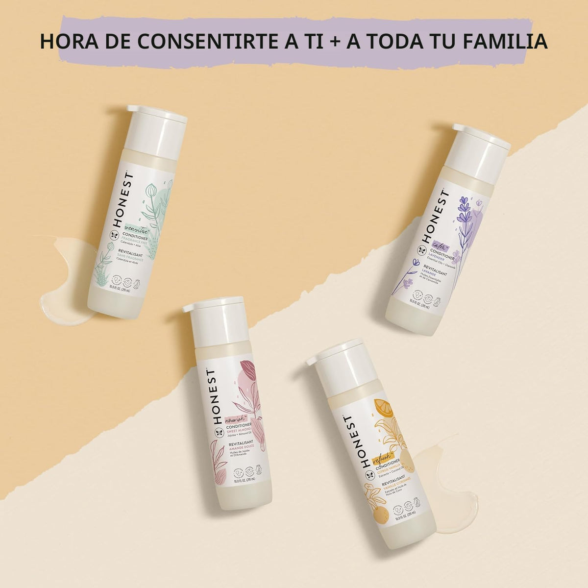 The Honest Company Acondicionador, hipoalergénico, Lavanda Calma, 1...