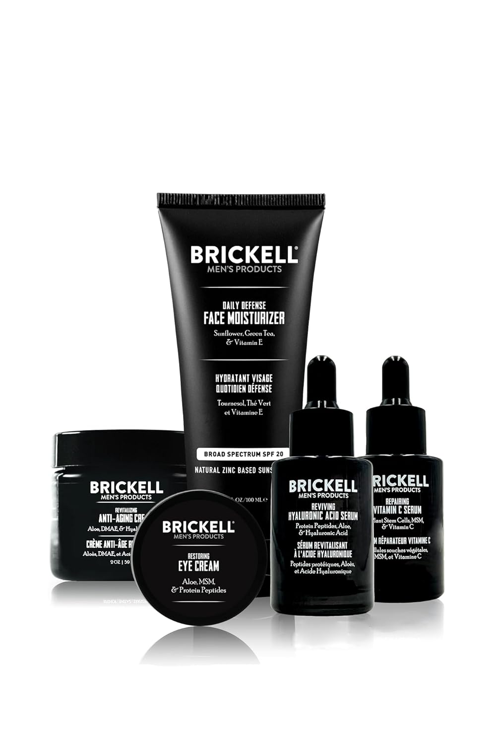 Brickell Rutina Antienvejecimiento Completa de Defensa para Hombres...