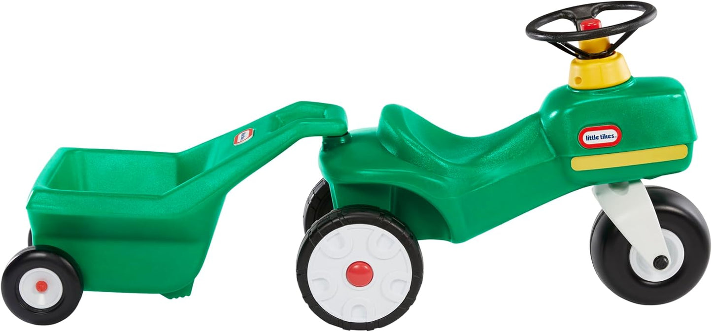 Little Tikes Tractor y carrito, correpasillos, para niños y niñas de 1 a 5 años
