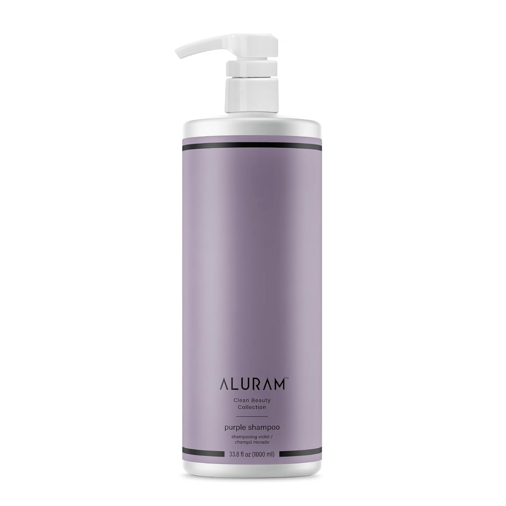 ALURAM Champú morado de agua de coco para mujeres, aumenta el brill...