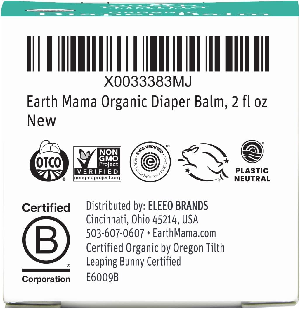 Earth Mama Bálsamo orgánico para pañales de 2 onzas | Crema de paña...