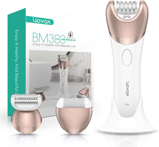 VOYOR Depiladora para mujer, depiladora 3 en 1 para mujeres, depila...
