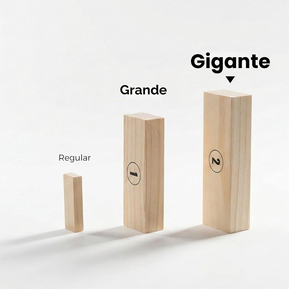 Outdoor Games - Torre grande de 54 bloques de madera, juego de apil...