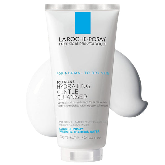 La Roche-Posay Toleriane - Limpiador facial suave e hidratante, lim...