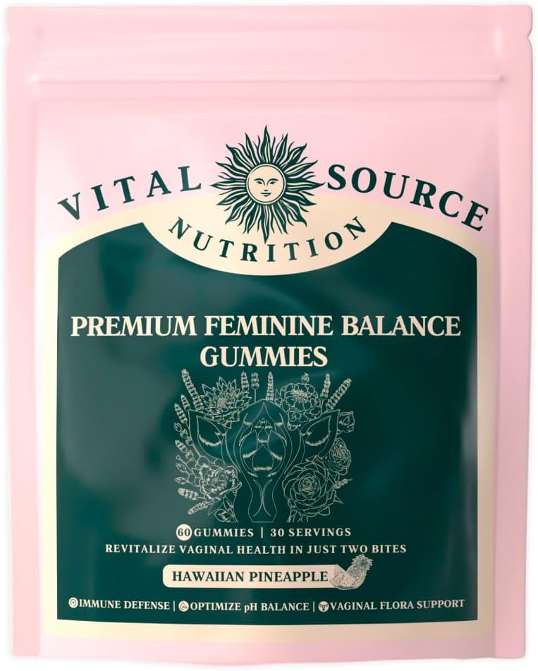 Vital Source Nutrition Gomitas probióticas vaginales para mujeres,...