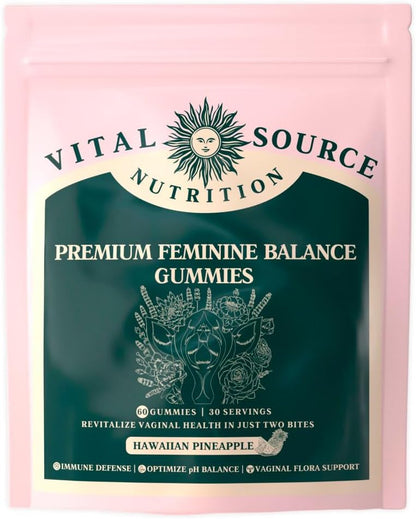 Vital Source Nutrition Gomitas probióticas vaginales para mujeres,...